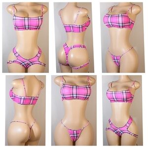 Chic Pink Custom Bikini Set